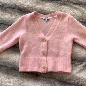 Light pink cardigan sweater from Andotherstories